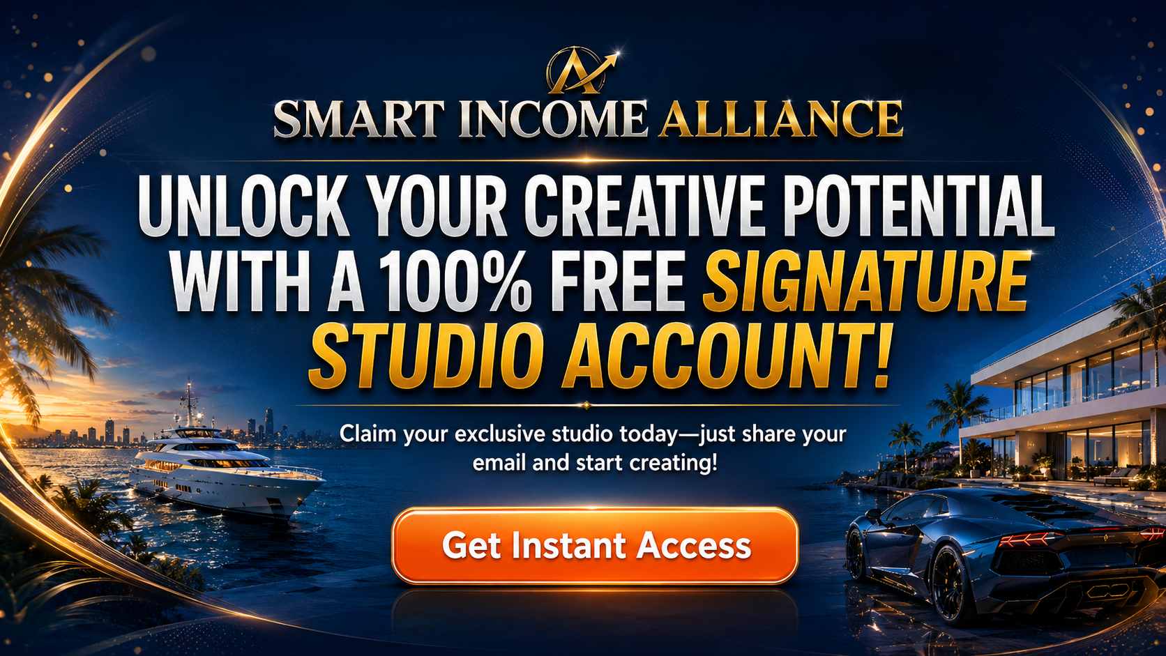 Unlock Your Creative Potential with a 100% Free Signature Studio Account!