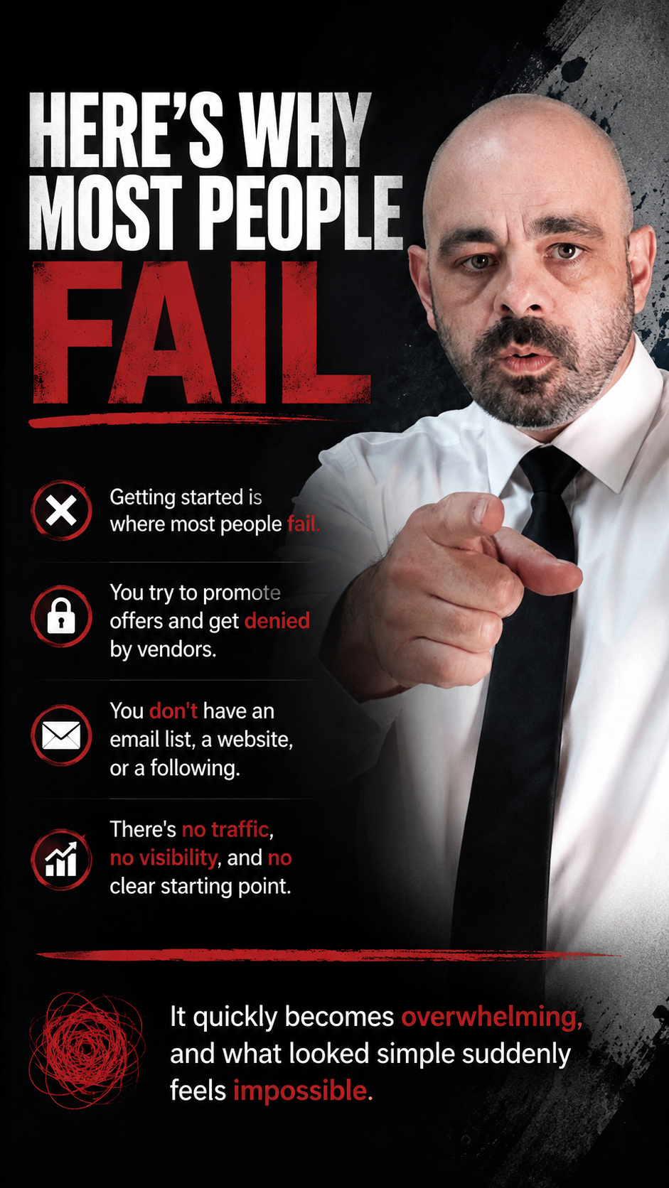 Here's the part no one talks about… Getting started is where most people fail.