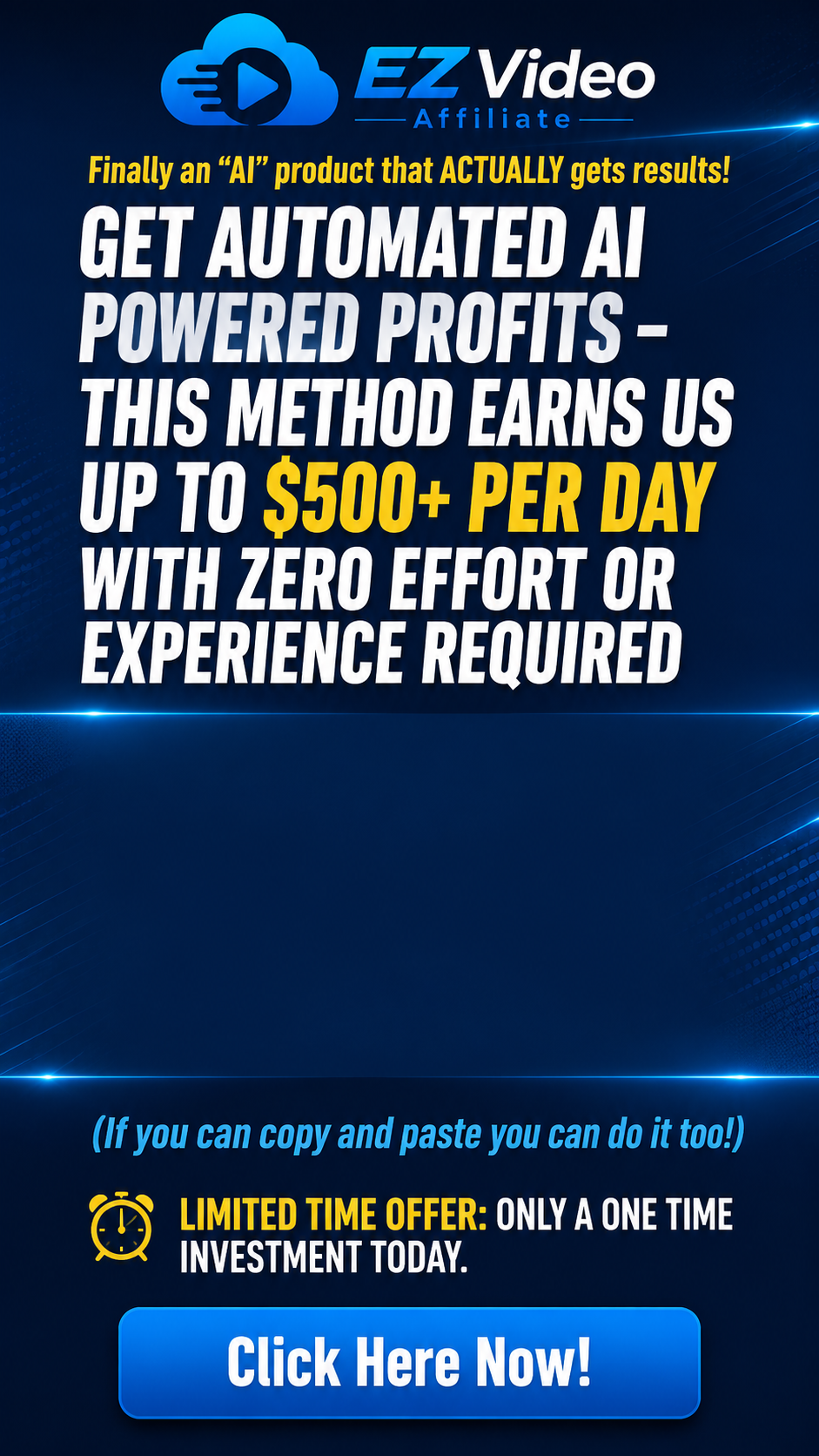 Get automated AI powered profits – This Method Earns Us up to $500+ Per Day with Zero Effort or Experience Required